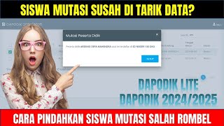 APLIKASI DAPODIK LITE  SOLUSI SISWA SALAH ROMBEL DI DAPODIK 20242025 [upl. by Hannad982]