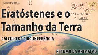 Como Eratóstenes fez o cálculo da circunferência da Terra [upl. by Nioe]