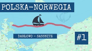 Darłowo  Sassnitz  Rejs drewnianym jachtem  część 1 rejsu Polska  Norwegia [upl. by Ecinreb]