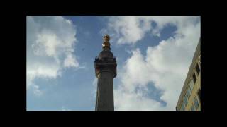 The Great Fire of London  Pudding Lane and the Monument in HD [upl. by Aehtela]