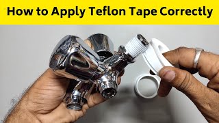 How to Apply Teflon Tape the RIGHT WayHow to Apply Teflon Tape CorrectlyTeflon Tape kaise Use kare [upl. by Schwerin]