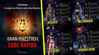 5 COMBINACIONES DE HABILIDADES PARA SUBIR MAESTRO  DECLASIFICATORIA FREE FIRE [upl. by Mclaurin800]