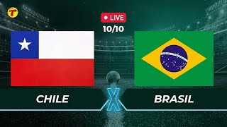 CHILE X BRASIL  ELIMINATÓRIAS COPA DO MUNDO  AO VIVO  10102024 [upl. by Bogosian]