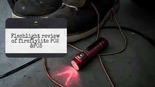 Flashlight review of fireflylite P02 amp P03 wcslpm1tg emitter 18350 amp 18650 waux lights [upl. by Mochun]