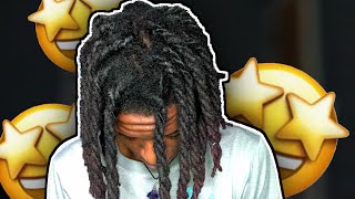 HOW TO THREE STRAND TWIST DREADS EASY [upl. by Lohse969]