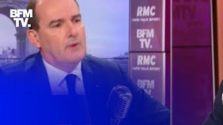 Jean Castex face à JeanJacques Bourdin en direct [upl. by Zalucki836]