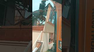 Demo the house excavator demolition mrmalu [upl. by Ly544]