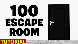 Fortnite  100 Escape Room All Levels By Epic Play Studio [upl. by Baudelaire]