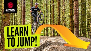 How To Jump On A Mountain Bike  Beginner MTB Skills [upl. by Akenal51]