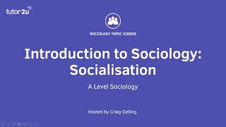 What is Socialisation  Introduction to ALevel Sociology [upl. by Esemaj]