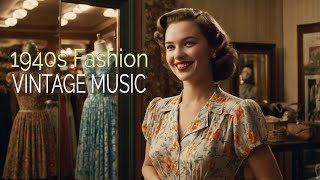 👉 1940s FASHION  VINTAGE MUSIC FROM THE 1940s [upl. by Peoples875]