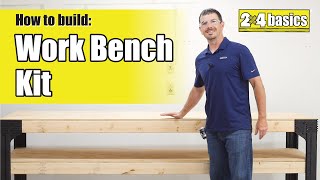 How to Build 2X4 Basics® Workbench Legs™  Instructional Video [upl. by Lewert117]