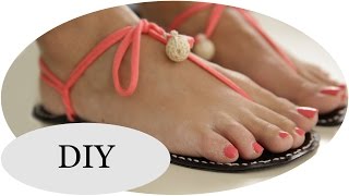 DIY quotHuarachesquot SUMMER STYLE Barfußsandalen [upl. by Ravert245]