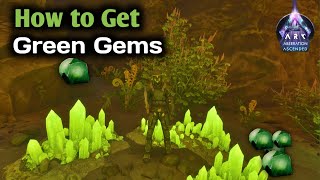 How to Get Green Gems in ARK Ascended Aberration  ARK Gems Locations [upl. by Pickering]