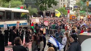 AntiZionist sect draws outrage at NYC proIsrael rally [upl. by Ainoz441]