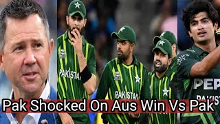 OMG Pak Media Shocked Aus Win V Pak 1st T20  Ricky Ponting on Bowling Naseem 37 Abbas Afridi [upl. by Kyriako984]