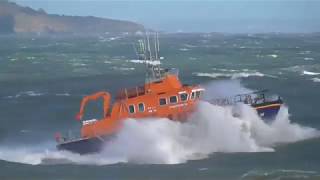 Torbay lifeboat diverts to emergency during severe weather exercise [upl. by Danialah]