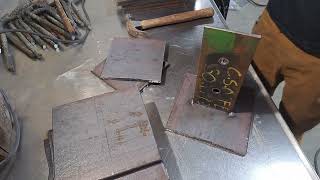 Making Custom Knife Plates  Post Base Plate Anchors [upl. by Solon32]