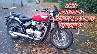 ★ 2021 TRIUMPH BONNEVILLE SPEEDMASTER REVIEW ★ [upl. by Ihtak334]