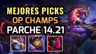 MEJORES PICKS Y CAMPEONES OP  PARCHE 1421 League of Legends 2024 NUEVOS ITEMS Y BUILDS OP [upl. by Tay]