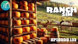 Ranch Simulator Fromage à volonté  chèvre ou vache les meules oranges sont prêtes  Letsplay 133 [upl. by Ledba]