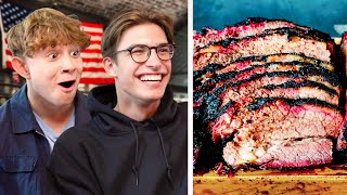 British College Students try American BBQ for the first time [upl. by Ithnan]