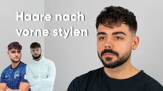 Haare nach vorne stylen wie EliasN97  Haarstyling Tutorial French Crop [upl. by Cardwell348]