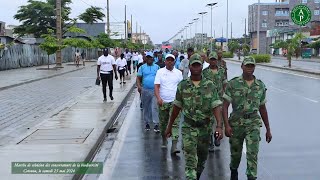 Journée de la biodiversité  Marche de cohésion des conservateurs de la biodiversité au Bénin [upl. by Oisangi]