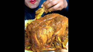 SPICY WHOLE CHICKEN GRAVY WITH RICE food mukbang biggbites eatingshow eatingsounds [upl. by Engelbert273]