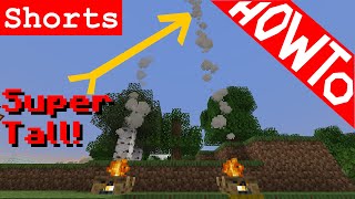 Minecraft How to Make Campfires with Super Tall Smoke  Tutorial Shorts [upl. by Nyleahs]