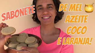 Receita de sabonete natural  azeite coco mel própolis e óleo essencial Cheiroso Muita espuma [upl. by Ttoille]