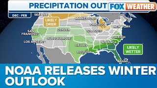 Winter 202324 Outlook Strong El Nino Boosts Odds Of Warmer Temps In North Wet Weather In South [upl. by Llenrup]