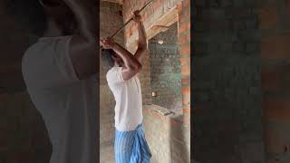 💥How to you 🔨roof remove ⁉️ construction work 👍 youtubeshorts 🔥 [upl. by Donalt]