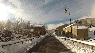 PradellesCabardès sous la neige magnifique [upl. by Nyvrem]