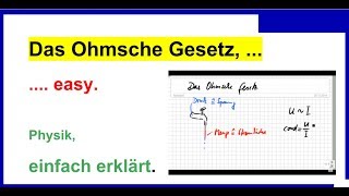 Das Ohmsche Gesetz incl Widerstand berechnen aus Versuch Physik [upl. by Jona]