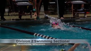 WIAA Division 1 amp 2 Girls Swimming Sectionals [upl. by Nessah492]