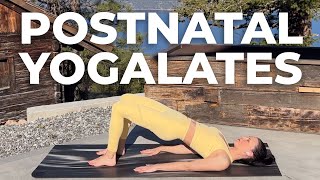 Postnatal Yogalates 20Minute Postnatal Yoga  Pilates Fusion For Flat Tummy [upl. by Chellman]