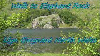 Llyn Gwynant Snowdonia North Wales UK  Walk to Elephant Rock [upl. by Towers]