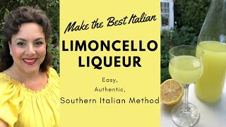 MAKE AUTHENITC ITALIAN LIMONCELLO EASY SOUTHERN ITALIAN RECIPE [upl. by Asille]