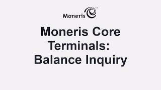 Gift Cards  How to process balance inquiry on a Moneris core terminal [upl. by Iron]