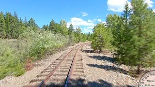 Sumpter Valley Railway  Sumpter to McEwen Front Rail View [upl. by Lyrehs]