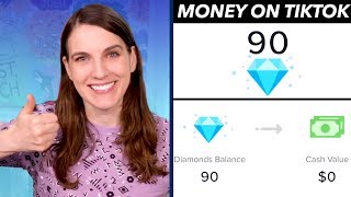 Explaining Earning Money on TikTok Coins and Diamonds to Dollars [upl. by Lekzehcey211]