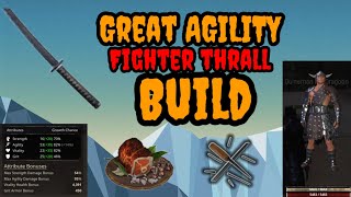 my favorite fighter thrall agility build conan exiles 2024 [upl. by Yeruoc592]