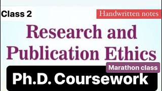 PhD Coursework exam  Research and publication ethics notes Phd coursework examResearch ethics [upl. by Esac]