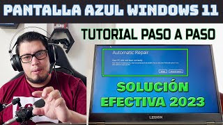 Windows no Inicia y me muestra una Pantalla Azul de Reparación Automática  SOLUCIÓN 2024 [upl. by Gnanmos]