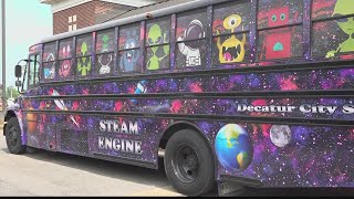 Decatur City Schools launches STEAM learning bus [upl. by Aicilra]