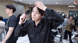 BANGTAN BOMB JKs self hair styling  BTS 방탄소년단 [upl. by Cela613]