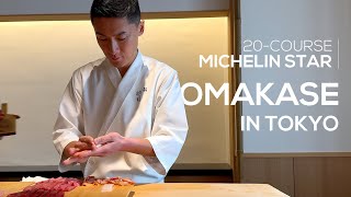 260 Michelin Starred Sushi Omakase in KitaAoyama Tokyo  Sushi Masashi  Vlog  4K [upl. by Enidanreb]