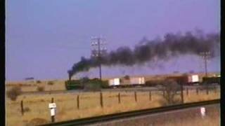 South African Railways steam locomotives around Kimberley 1990 [upl. by Nari192]