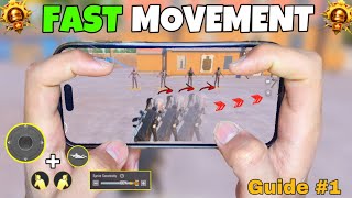 BEST TIPS for FASTER MOVEMENTS😱 4 Finger Gyroscope Secret Guide🔥  BGMI PUBG [upl. by Ayanaj]